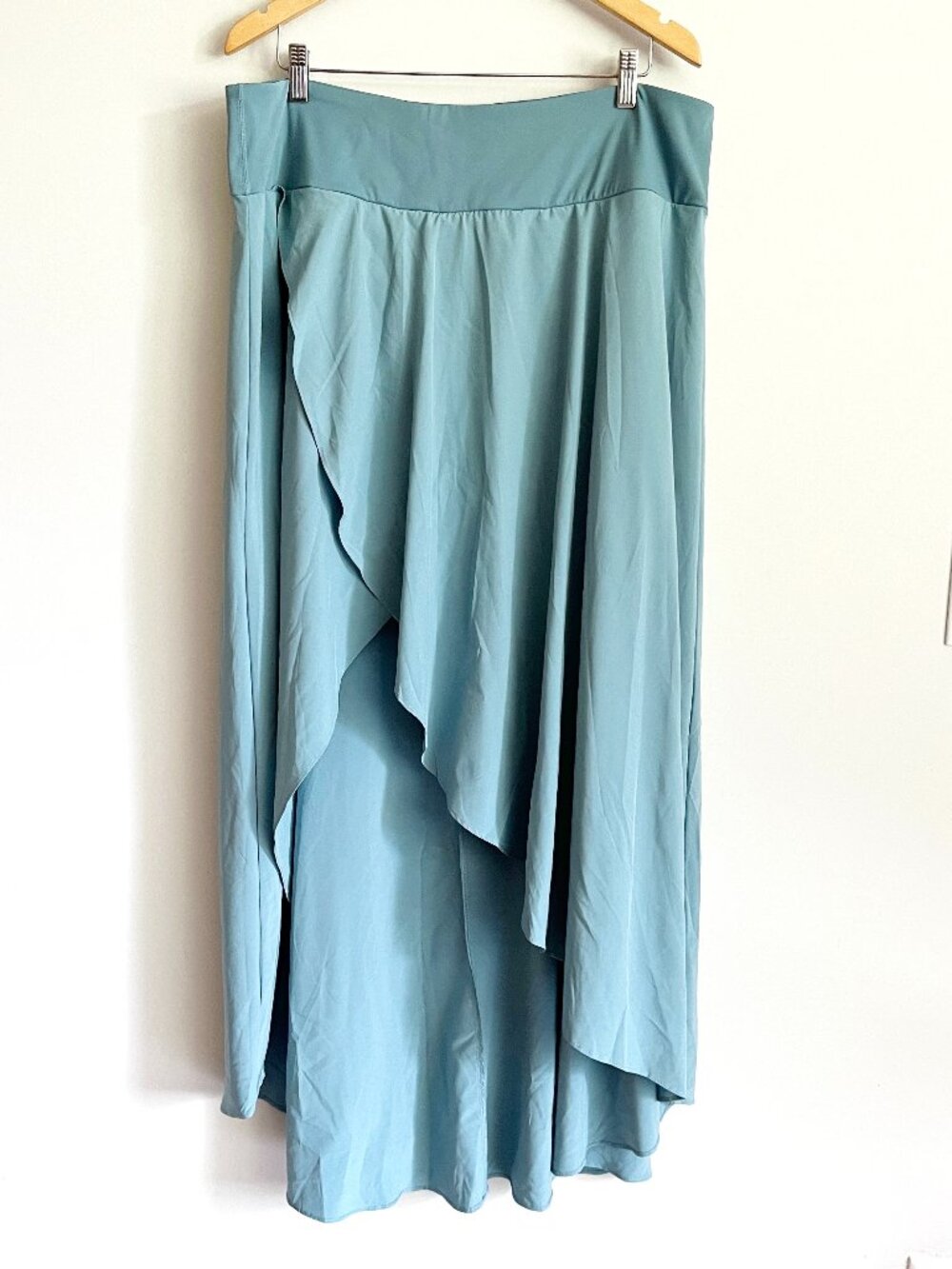 Halara Skort Sz‎ 2X Breezeful Teal Blue Flowy Athletic High Low Skirt Shorts NWT